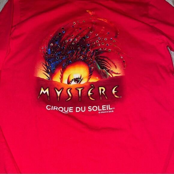 CIRQUE DU SOLEIL Mystere blinged out show long sleeve T sz s-m - Picture 2 of 6